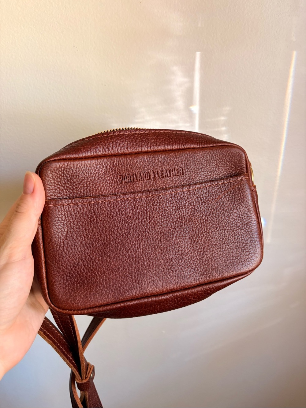 Portland Leather Good Small Camera Crossbody